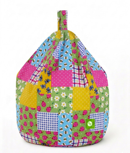 Kids patchwork ladybird bean - patchwork,