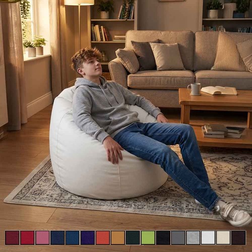 Faux leather bean bags - leather,