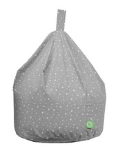 Kids Grey Stars Bean Bag 100%